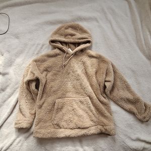 Fuzzy Tan Hoodie